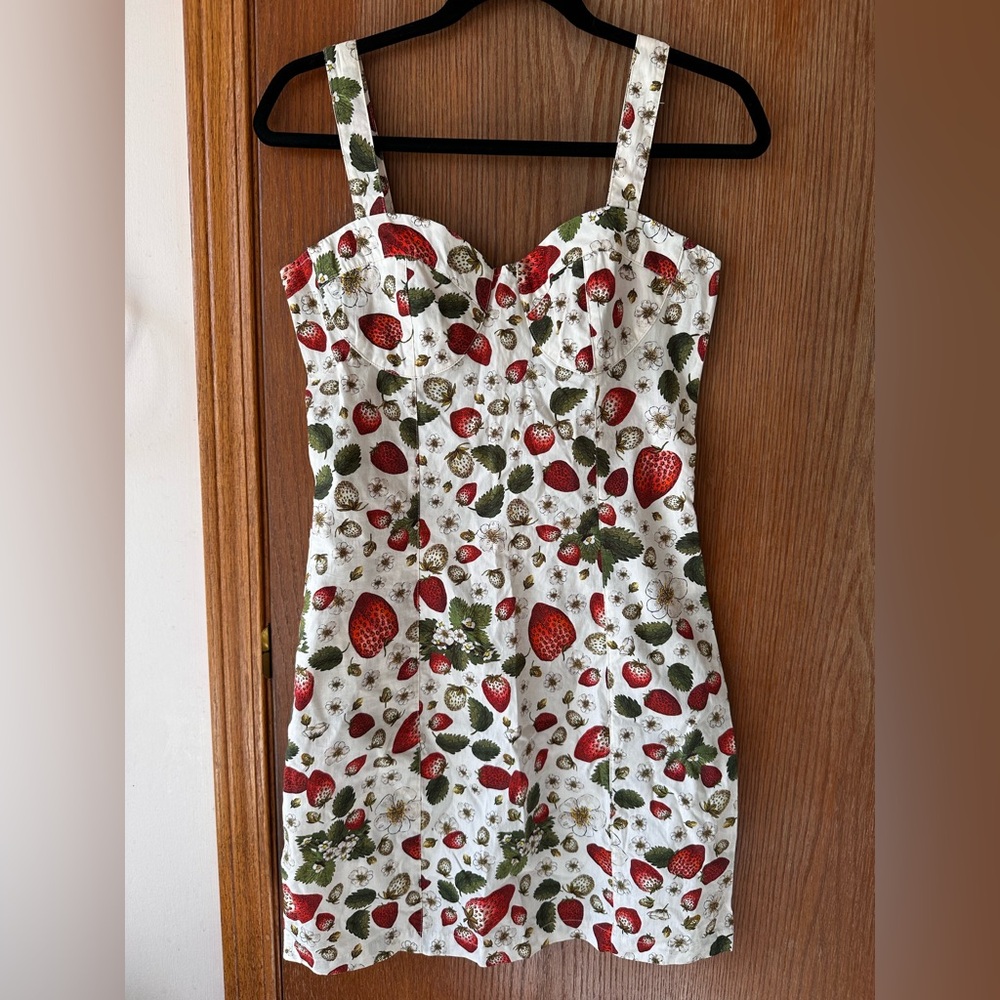 Rouje Paris Angie strawberry mini dress